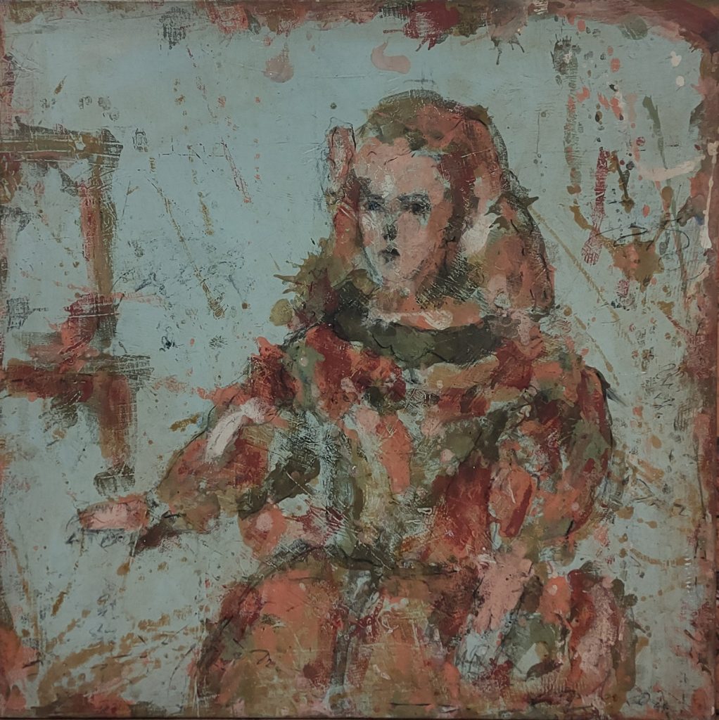 Öl aif Leinwand 100x100 cm "Menina"