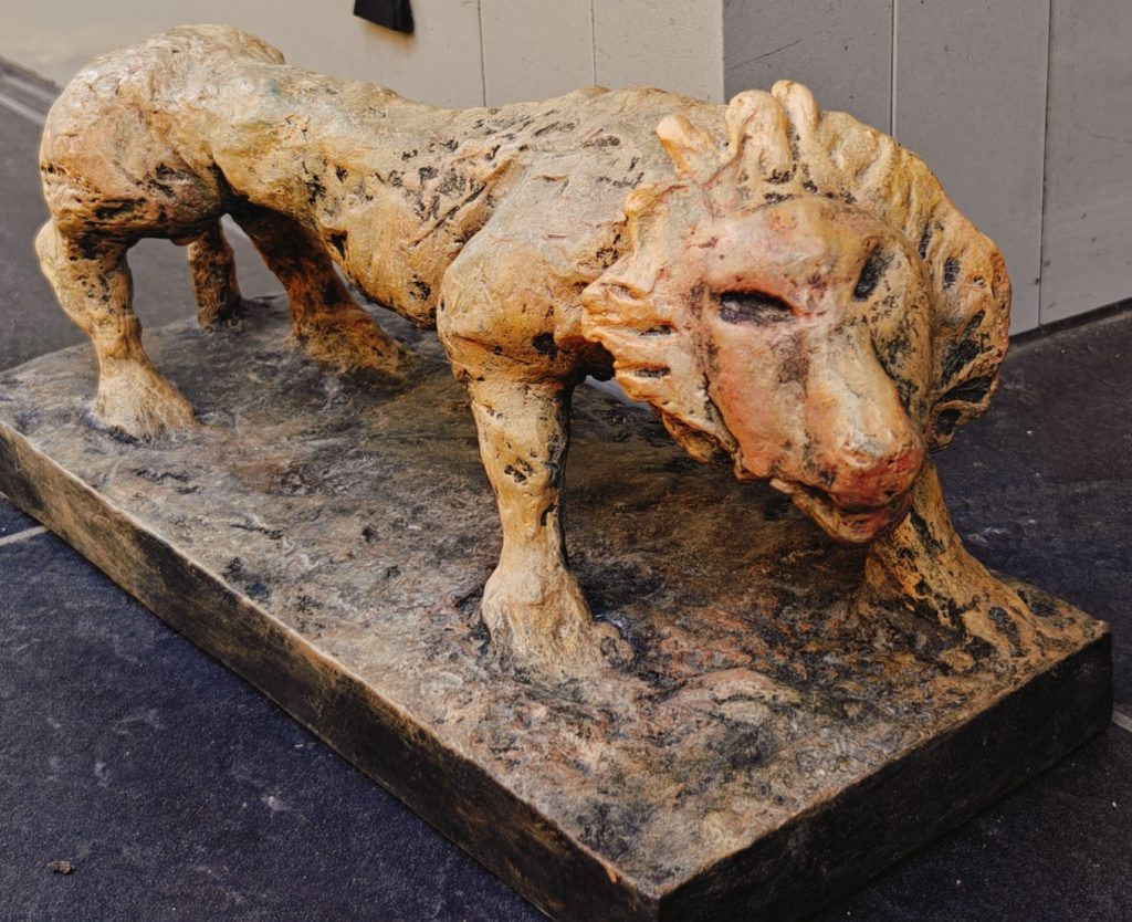 Lüpertz Bronze Löwe